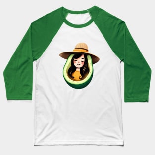 girl with hat inside avocado Baseball T-Shirt